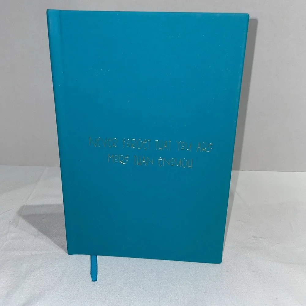 Teal Blue Inspirational Journal Never Forget That You Are More Than Enough Lined